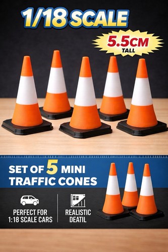 Scale traffic road cones - scale,