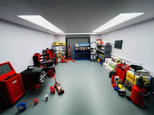 Diorama garage props - garage,