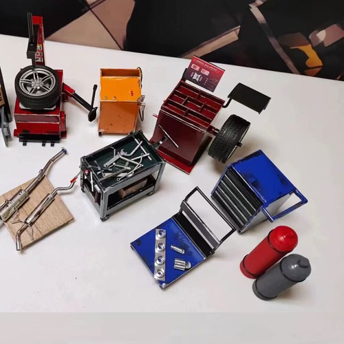 Diorama model car garage - model,
