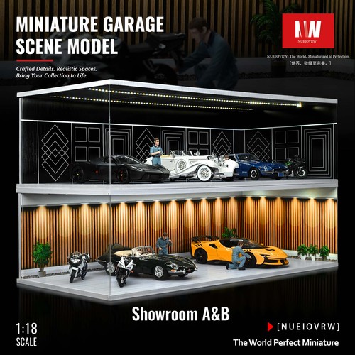 Diorama garage model - 1:18,
