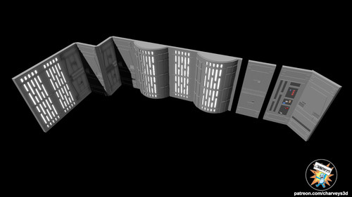 Death star individual walls - death,