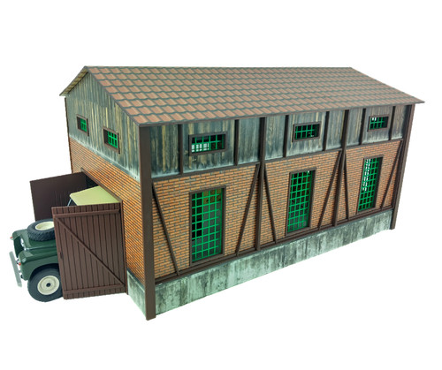 Scale hangar barn garage - 1:18,