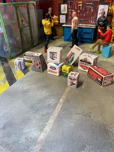 Diorama cardboard pcs - 10, 1/18