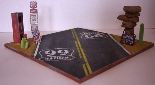 Diorama route usa - diorama,