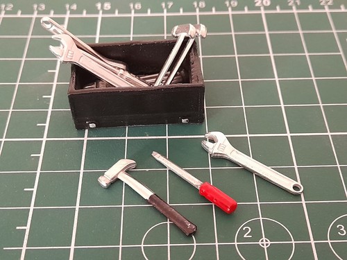 Diorama garage tools set - diorama,