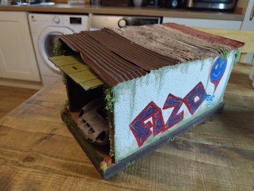 Garage diorama with - garage,