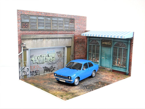 Street store diorama - store,